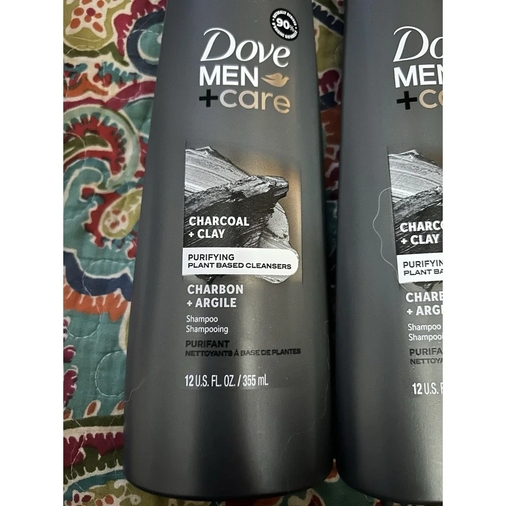 Dove Men Care Charcoal Grey Shampoo!‎ New! Set of Two